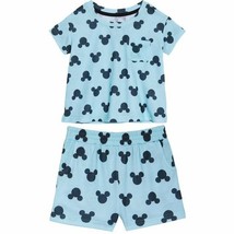 Disney™ ~ Minnie ~ Mickey Mouse ~ 2 Piece Pajama Set ~ Black on Blue ~ S... - $20.00