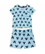 Disney™ ~ Minnie ~ Mickey Mouse ~ 2 Piece Pajama Set ~ Black on Blue ~ S... - $28.06 CAD