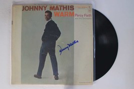Johnny Mathis Signed Autographed &quot;Warm&quot; Record Album - £31.62 GBP