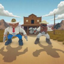 Fisher Price Cowboy Sheriff Toys Figure Great Adventures 1996 Wild Weste... - $19.39