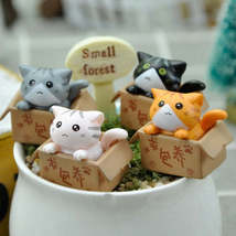 1PC Cute Mini Cat Ornament Garden kitten Ornament Gift For Kids Children Baby Ro - $9.88+