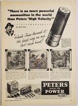 1948 Print Ad Peters High Velocity Shotgun Shell Duck Hunters, Dog Bridg... - $13.48