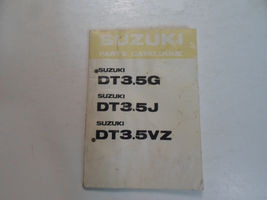 Suzuki DT3.5 G J VZ Parts Catalog Manual WATER DAMAGED FACTORY OEM DEALE... - $10.99