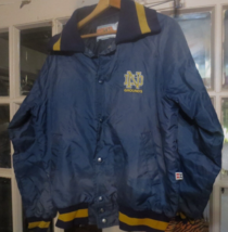 Notre Dame Grounds Keeper Crew Hooter Sportswear Jacket Mens M Vtg 80’s USA made - £74.08 GBP