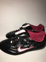 Nike JR Tiempo 750 Black/RedYouth Soccer Cleats 306441 014  Size 5Y Boys/Girls - £31.55 GBP