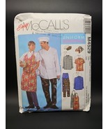 McCalls Uniform Essentials Chefs Suit Pattern M4529 Size XL 2XL 3XL Vint... - $21.85 CAD