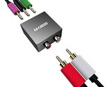 5.1 Audio Console Adapter Convert Stereo Rca To 3 X 1/8 (3.5Mm) Jack Bid... - £39.61 GBP