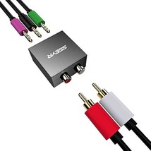 5.1 Audio Console Adapter Convert Stereo Rca To 3 X 1/8 (3.5Mm) Jack Bidirection - £39.83 GBP
