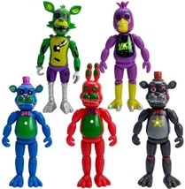 5 pcs Five Nights At Freddy&#39;s FNAF SET Action Figure Xmas ChristmasToy 2021 - £33.18 GBP