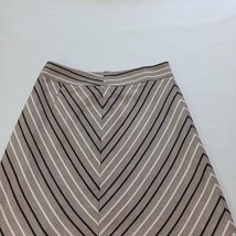Ann Taylor Loft Women’s Coral Stripes Back Zip Pull On Skirt Size 8T image 8