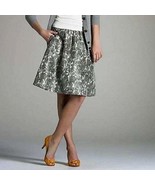 J.Crew sz 0 S  Belle Silk Taffeta Silk Rose Print Short Party Skirt Side... - $17.82