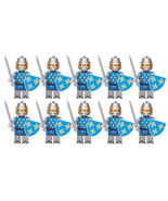 Medieval Castle Kingdom Knights French Knights 10pcs Minifigure Lot - $17.89