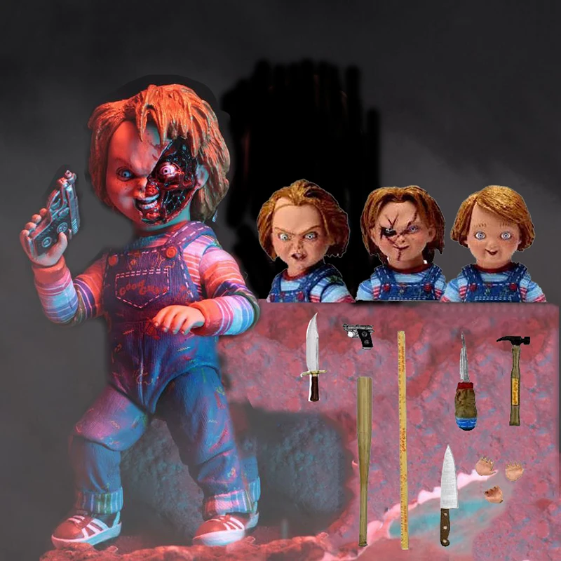 13cm Anime Child&#39;s Play Chucky Action Figure NECA Ghost Baby PVC Complete Figure - £25.36 GBP+