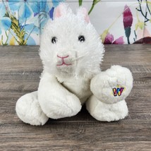Ganz Webkinz Rabbit Plush HM078 White Bunny Stuffed Animal No Code - £6.10 GBP