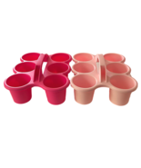 Six Cup Caddy For School,Kidsroom,Pencil Holder,Plastic Cup Pink or Ligh... - $374.75 MXN