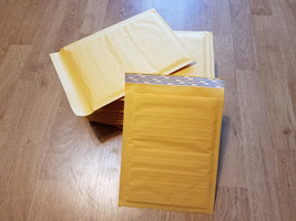 (20) Size #0 - 6.5&quot;x9&quot; Interior Kraft Bubble Mailers with Peel-N-Seal - £11.78 GBP