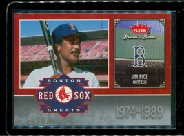2006 Fleer Greats Of The Game Baseball Card BOS-JR Jim Rice Red Sox 1974-1989 - £8.54 GBP