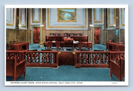 Supreme Court Room State Capitol Salt Lake City Utah UT UNP WB Postcard M1 - £3.91 GBP