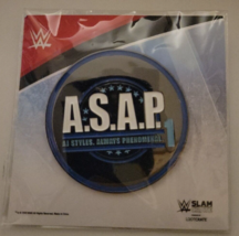 AJ STYLES  ALWAYS PHENOMENAL  A.S.A.P.  Pin  WWE SLAM CRATE  Wrestling C... - £36.39 GBP