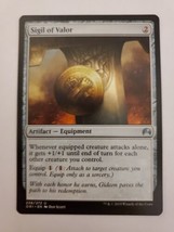 MTG Magic The Gathering Card Sigil of Valor Artifact Equipment Magic Origins - £5.77 GBP