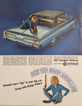 1965 Print Ad The 1966 Dodge Polara 4-Door Cars with 383 CU INCH V-8 - £16.17 GBP