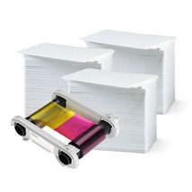 Evolis R5F008Aaa Color Ribbon - Ymcko - 300 Prints With Premium Cr80 30 ... - $166.99
