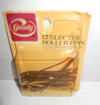 Vintage 1982 Goody Electric Hot Roller Curler Pins Clamps 12 Pins 3 Sizes - $11.99
