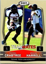 2009 Sage Hit Teammates Michael Crabtree / Graham Harrell #55 ROOKIE RC - £1.36 GBP