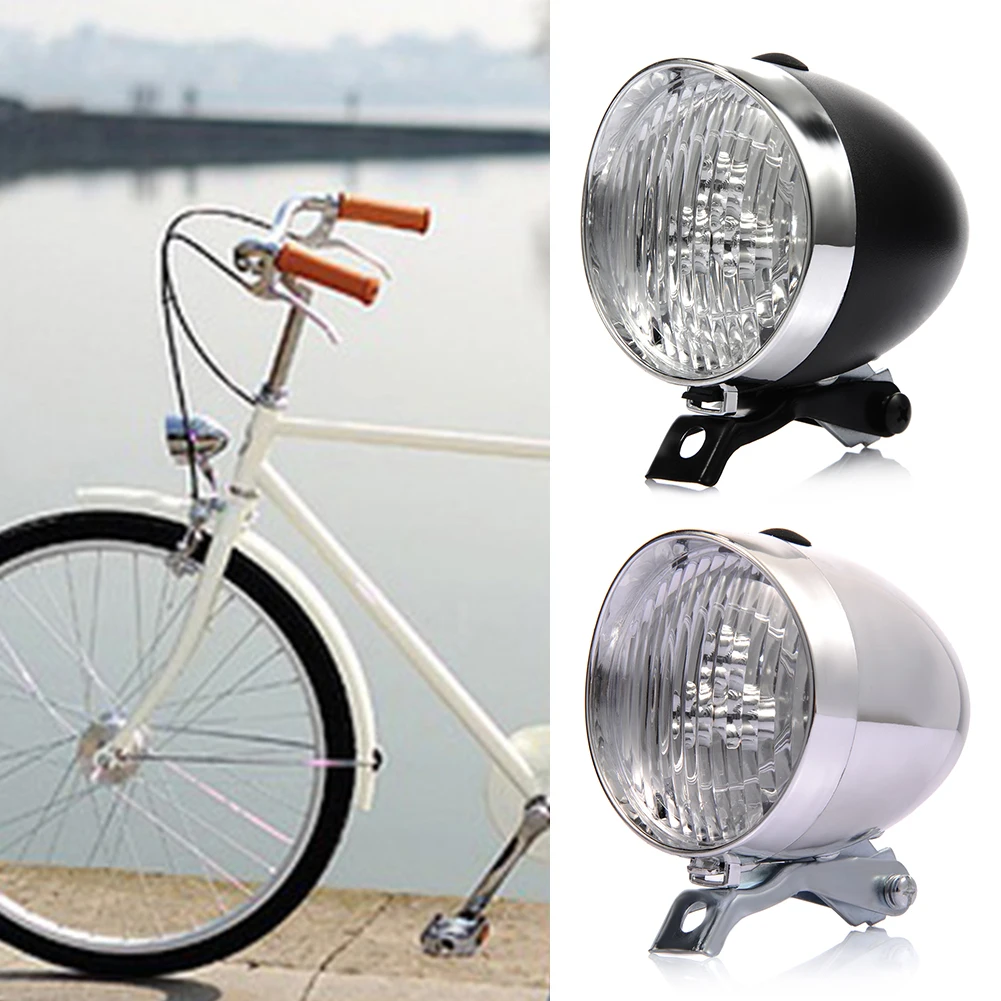 Universal Retro Bicycle Light 3 LED High Brightness Bike Headlight Flashlight - £14.14 GBP+