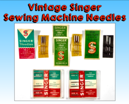 Vintage Bundle (22 Total) Singer Sewing Machine Needles, 1950-60&#39;s, USA,... - $22.49