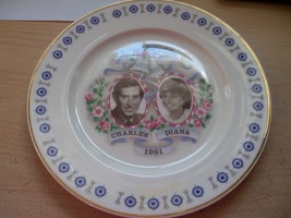 Vintage Charles &amp; Diana July 29 1981 Commemorative Wedding Plate Bone China - £40.94 GBP