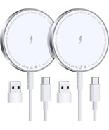 Magnetic Wireless Charger : Charger Fast Charging Pad 2 Pack (No Adapter) - £17.47 GBP