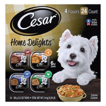 Cesar Filets in Gravy Adult Wet Dog Food Prime Rib 3.5oz. (Case of 24) - £64.06 GBP