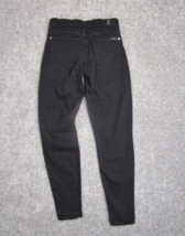 7 For All Mankind Jeans Womens 27 Black &quot;The Skinny&quot; Jeans Stretch Leggings - $14.99