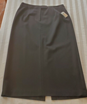 NWT Talbots Petites Black Polyester Long Skirt Misses size 12P - $24.74