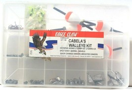 1 Count Eagle Claw Fishing Tackle Company Co. Cabela's Walleye Kit 190 Pieces image 1