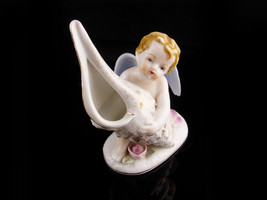 Vintage Cherub Hat pin Holder - Victorian angel Japan vase - gift for mom - vani - £100.53 GBP