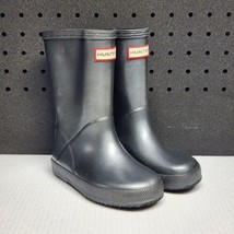 Hunter Kids First Classic Nebular Gray Mid-Calf Rain Boots Kids Size 9 U... - £15.50 GBP