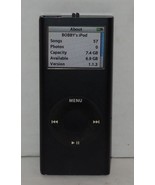 Apple iPod Nano 2nd Generation 8GB A1199 Black 57 Songs Tested Works - $1,936.81 MXN