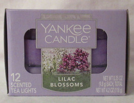 Yankee Candle 12 Scented Tea Light T/L Box Candles Lilac Blossoms - £16.63 GBP