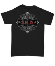 Ska Music Badge Design Back of TShirt Design - Unisex Tee - £17.81 GBP+
