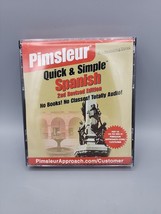 Pimsleur Quick Simple Spanish 4 CD Audio Set 2nd Revised Edition 8 Lessons - £7.60 GBP