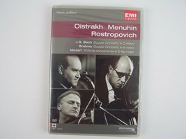 Oistrakh, Menuhin &amp; Rostropovich Play Bach, Brahms &amp; Mozart DVD New Sealed - £27.05 GBP