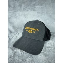 Continental Tire 150 Trucker Style Hat Gray Black Yellow Mesh Adjustable - $14.83