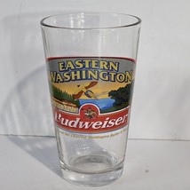 Budweiser Eastern Washington Barley &amp; Hops Fields Bar Pint Glass 5 7/8&quot; ... - $13.98