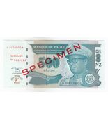 Zaire,500 Zaires,1995  Muestra Rojo Sobreimpresión Muestra Ambos Lateral... - $44.59