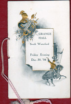 Knights of Pythias Annual Ball Program (1904) - South Waterford, Maine - $12.75