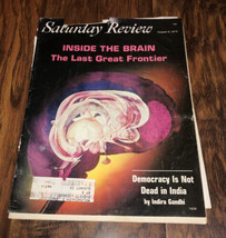 Saturday Review Mag Inside The Brain Great Frontier August 9 1975 (ROUGH SHAPE) - £2.15 GBP