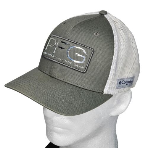 Primary image for Columbia PFG Performance Fishing Gear Hat Cap L/XL Olive Green Flexfit Mesh Back