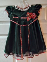 Bonnie Baby Girls Baby Christmas Holiday Dress Size 24 Months - $12.99